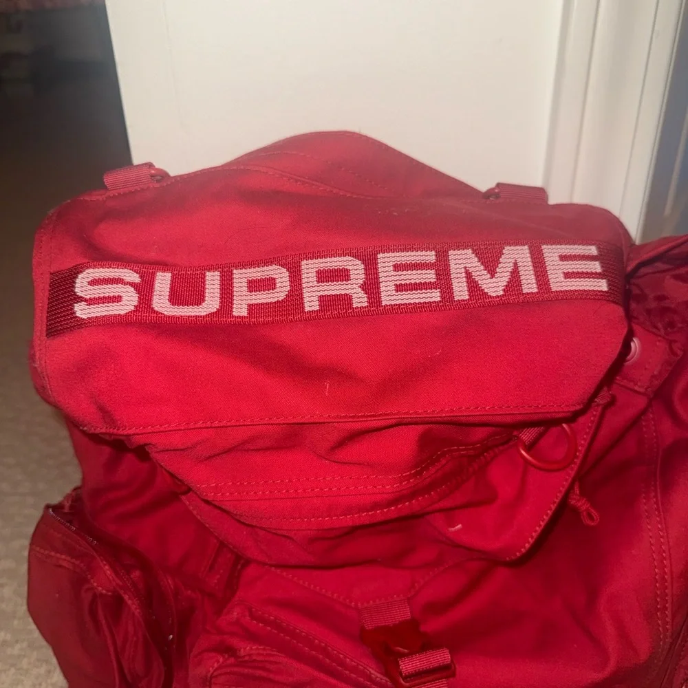 Supreme Bold Red Backpack for Men - Picture 2 of 4